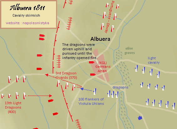 Battle of Albuera, 1811.
Cavalry fight.