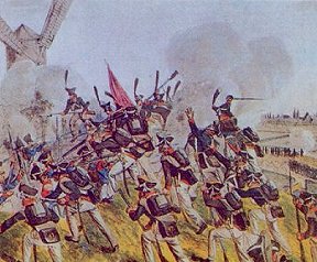 Russian infantry storming 
the Montmartre Heights.