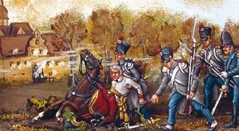 The Poles captured allied
General Merveldt.
Battle of Leipzig 1813