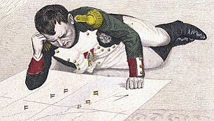 Napoleon with a map
