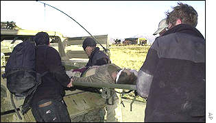 Loading a US military casualty