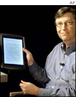 Bill Gates with tablet PC