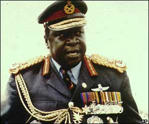 Idi Amin in army uniform