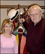 Sixties companion Wendy Padbury meets sixth Doctor (Colin Baker)