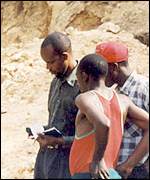 Coltan miners