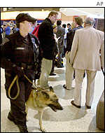 Police at Boston's Logan International Airport