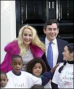 [ image: Jerry Hall - model mum - with Gordon Brown]