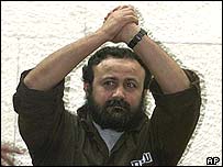 Marwan Barghouti at an earlier court appearance