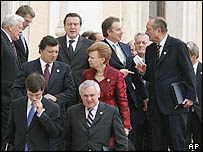 EU leaders in Rome, 29 Oct 04 