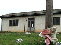 Notorious "White House" at Omarska, northern Bosnia