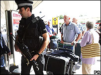 Police at Glasgow Airport