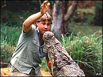 Wildlife presenter Steve Irwin