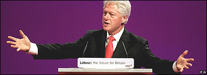 Bill Clinton, Labour conference