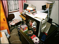 Computer room at an address used by Barot