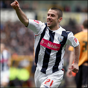 Phillips celebrates as West Brom take control