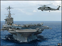 US aircraft carrier USS John C Stennis (file picture)