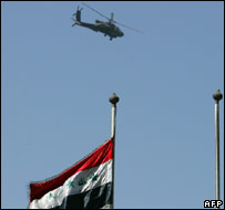 US helicopter over Baghdad