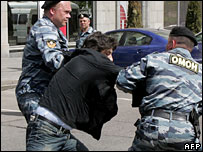 Italian MEP Marco Cappato being arrested