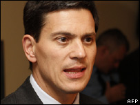 Foreign Secretary David Miliband