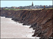 Eroding coast. Image: PA