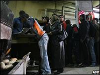 Queue for bread in Gaza City