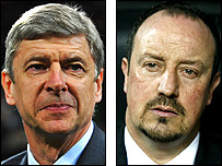 Arsene Wenger and Rafael Benitez