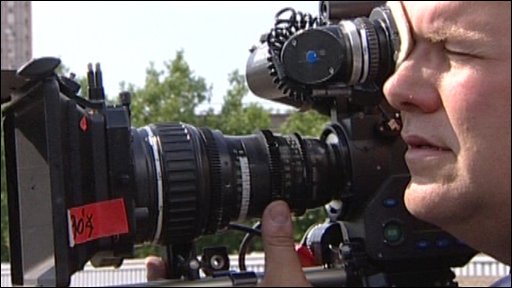 Cameraman filming Spooks