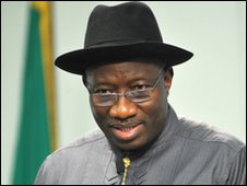 President Goodluck Jonathan (Photo from 12 April 2010)