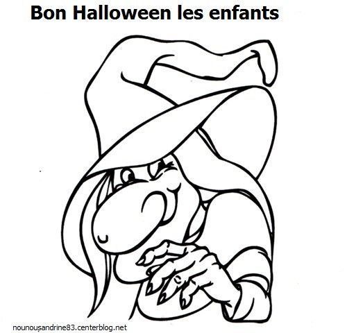 activité manuelle Halloween, coloriage d'halloween