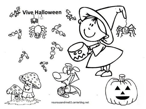 activité manuelle : Halloween, coloriage