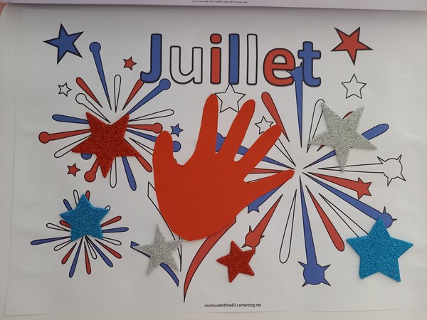 14 juillet à colorier