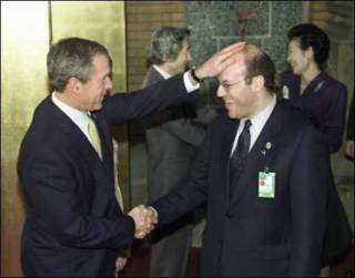 Bush slapping Ari Fleischer's mellon