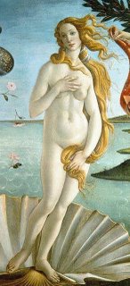 Venus from The Birth of Venus by Botticelli (naked lady)