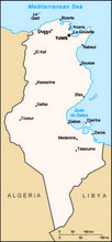 Map of Tunisia