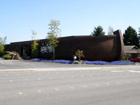 Children's Church shaped like Noah's Arc.