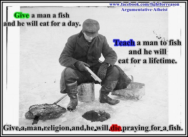 Funny ice fishing meme image