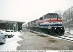 Amtrak in thc snow