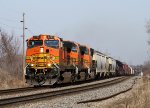 Eastbound BNSF Manifest with 3 H2's