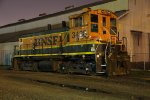 BNSF 3438 night shot..