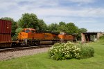 BNSF6696 and BNSF7891 passing Peck Park