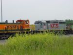 KCS 679 with BNSF SW-1500 3438 in front of it