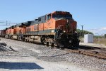 BNSF 1075 Leads a empty oil can Eb down the Chillicothe Sub.