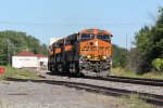 BNSF 6760 Leads 4 Ge's elphant style on the Marceline Sub.