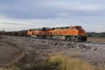 2 Newer C4's lead a rock train up the Hannibal Sub.