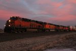 BNSF 7136 Leads a Z WSPSBD9 down the Marceline Sub.