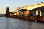 BNSF 5320 on NS 215 Crossing FJC Jax Bridge