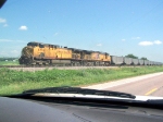 Empties Heading West Viewed Through Our Windshield