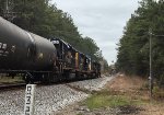 CSX ES40DC 5500, CW44AC 19, GP40-2 6450, and mate 2245