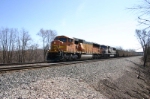 BNSF 9921 powers westbound empties