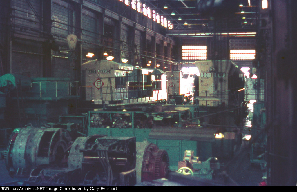 Interior of Erie Lackawann Diesel Shop